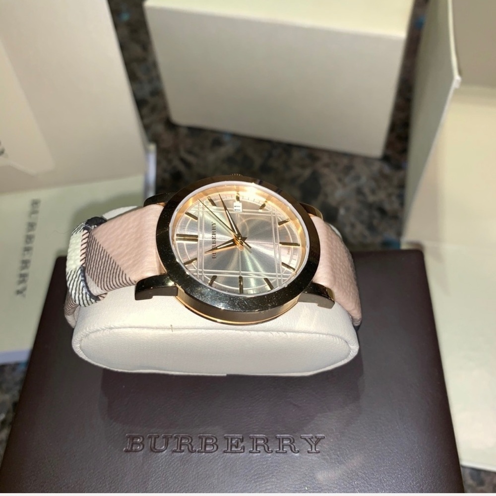 Women’s Burberry Watch with Original Pattern Band